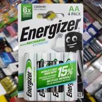 (แพคเกจEU) ถ่านชาร์จ Energizer 2300mAh AA 4ก้อน Ni-MH ของใหม่ ของแท้ made in japan