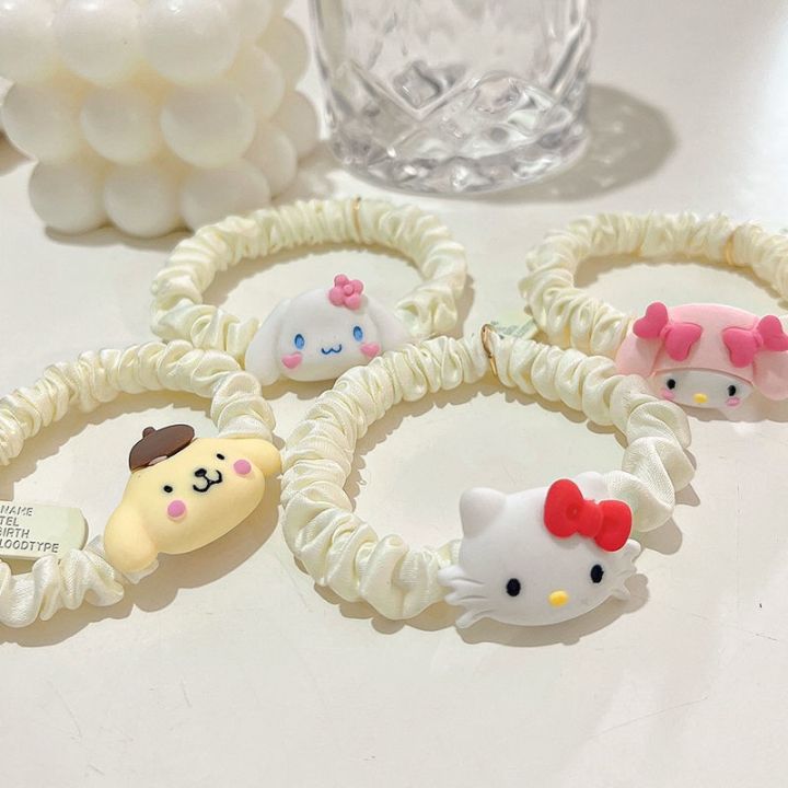 可爱三丽鸥发圈 日本卡通美乐蒂玉桂狗库洛米吉蒂猫绑头发绳 Sanrio