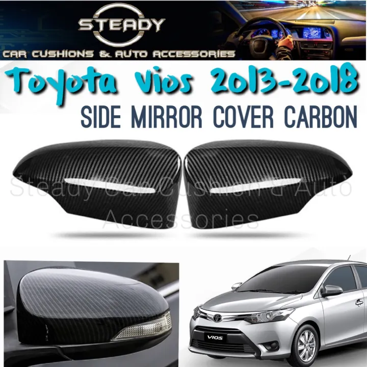 Toyota Vios 2013 side mirror cover carbon Lazada