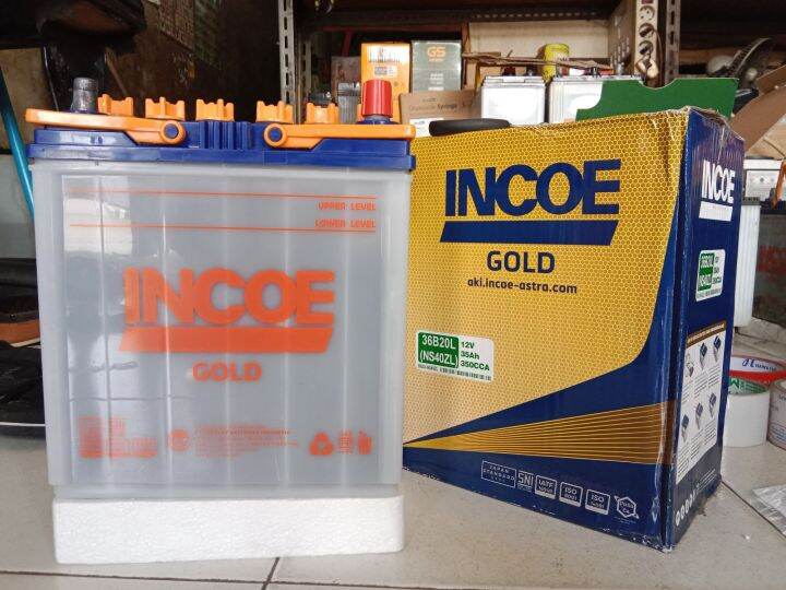 Accu/Aki incoe gold 36B20L (NS40ZL) 12V 35Ah | Lazada Indonesia