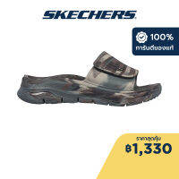 Skechers สเก็ตเชอร์ส รองเท้าแตะผู้ชาย Men Arch Fit Foamies Beach Escape Walking Slides - 243170-CAMO Anti-Odor, Arch Fit, Dual-Density, Hanger Optional, Machine Washable