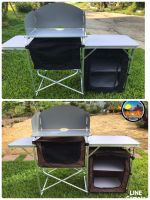 ??พร้อมส่ง??ชุดโต๊ะครัวแค้มป์ปิ้ง พร้อมชุดกระเป๋า cooking camping table โต๊ะอลูมิเนียม