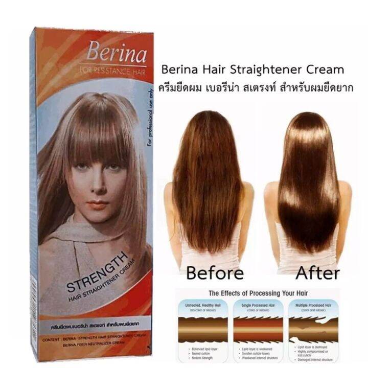BERINA KRIM PELURUS RAMBUT (STRENGTH HAIR STRAIGHTENER CREAM) Lazada