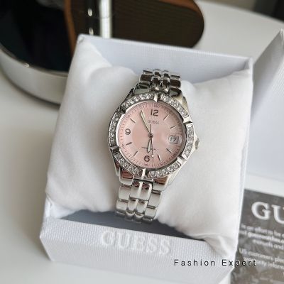 ✨ของแท้100%✨ นาฬิกาข้อมือ ผู้หญิง Guess ของแท้จากอเมริกา รหัส #G75791M Womens Stainless Steel Crystal
