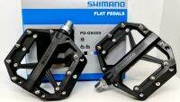 บันไดจักรยาน บันไดปั่น บันไดจักรยานดาวว์ฮิล จักรยานฟรีไรด์ SHIMANO PD-GR400 FLAT PEDALS สีดำ