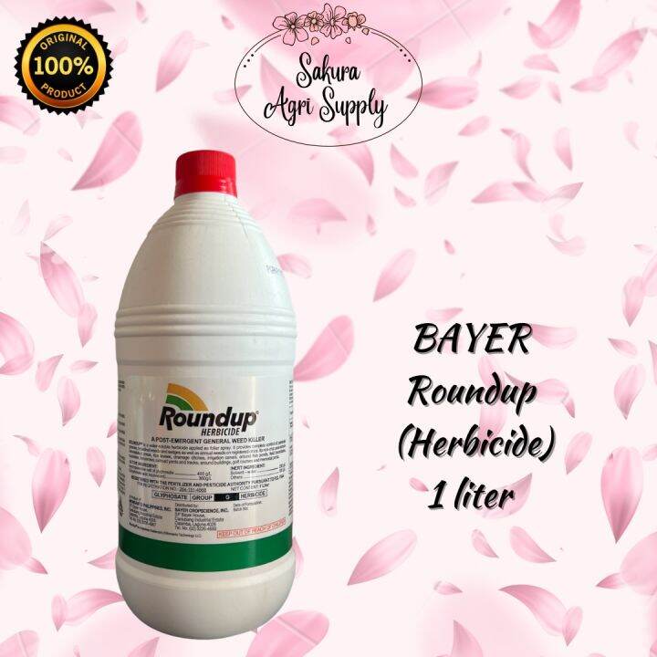 BAYER ROUNDUP GLYPHOSATE HERBICIDE A POSTEMERGENT GENERAL WEED KILLER