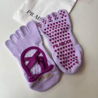 PILABODI LAVENDER Full Toe Pilates Grip Socks ถุงเท้าพิลาทิส ถุงเท้ากันลื่น แบบปิดนิ้ว แยกนิ้วเท้า สีม่วง