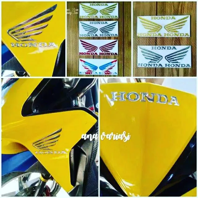 Stiker Motor Emblem Sayap Honda Emblem Logo Sayap Honda Lazada Indonesia