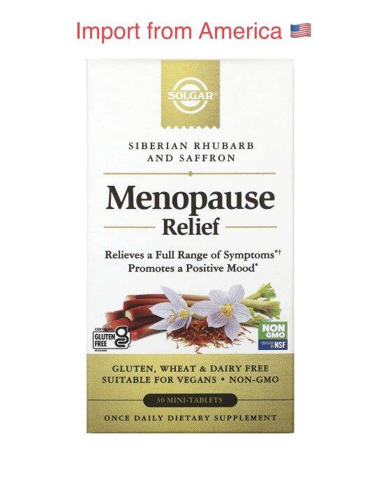 Menopause Relief , 30 mini tablets บรรเทาวัยหมดประจำเดือน Lazada.co.th