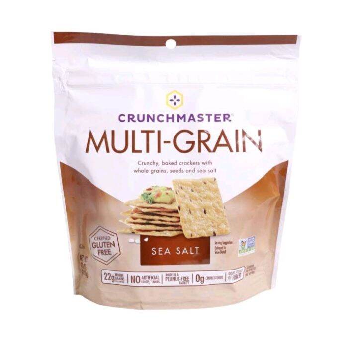 Crunchmaster Multi Grain Crunchy Baked Crackers With While Grains Seeds