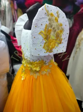 Flores de mayo top gown