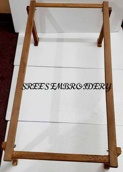 Aari cot stand wooden square ( 2 sizes available) (Price including aari cot fixing materials