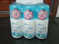 (แพ็ค 6 ขวด) KA Real White Deo Roll On เคเอ ไวท์ ดีโอ โรลออน สีฟ้า ลูกกลิ้ง ระงับกลิ่นกาย ขนาด 25 มล.