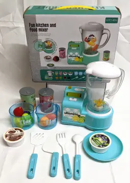 Playgo TEAL Gourmet Kitchen Appliances 3 pc set Coffee Maker / Mixer /  Blender