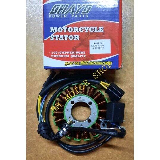RUSI SIGMA 250 / HAOJUE 125 STATOR COIL ASSY Lazada PH