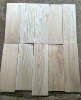 Ash wood ไม้แอช ขนาด กว้าง 20Cm. หนา 0.9Cm.  ยาว 50-60Cm.