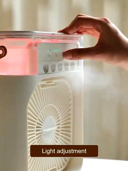 Portable AirCooling Mist Fan Air Coolers with 7 colors of LED lights