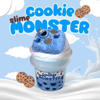 สไลม์คุ้กกี้มอนสเตอร์ Cookie Monster Slime เนื้อครีมนมนุ่มฟู | sunfuwa
