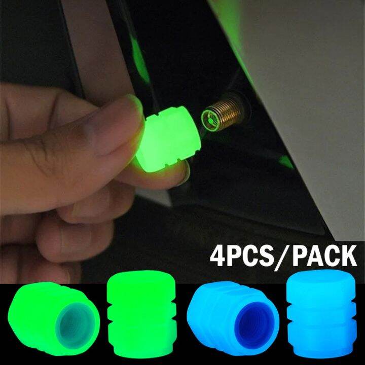 Universal Luminous Tire Valve Cap Car Wheel Hub Glowing Dustproof