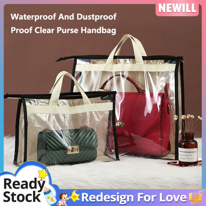 Hangable Handbag Clear Storage Dustproof Bag, Waterproof Bag