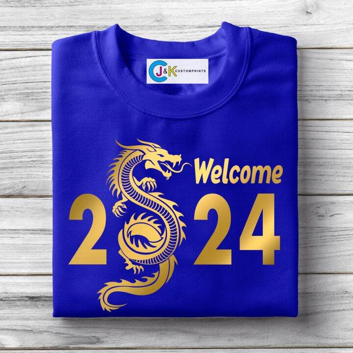 T Shirt With Print Welcome 2024 Gold Print Edition UNISEX CJ K   Sb5250afac66a4f959385436db599c6a3N  720x720q80 