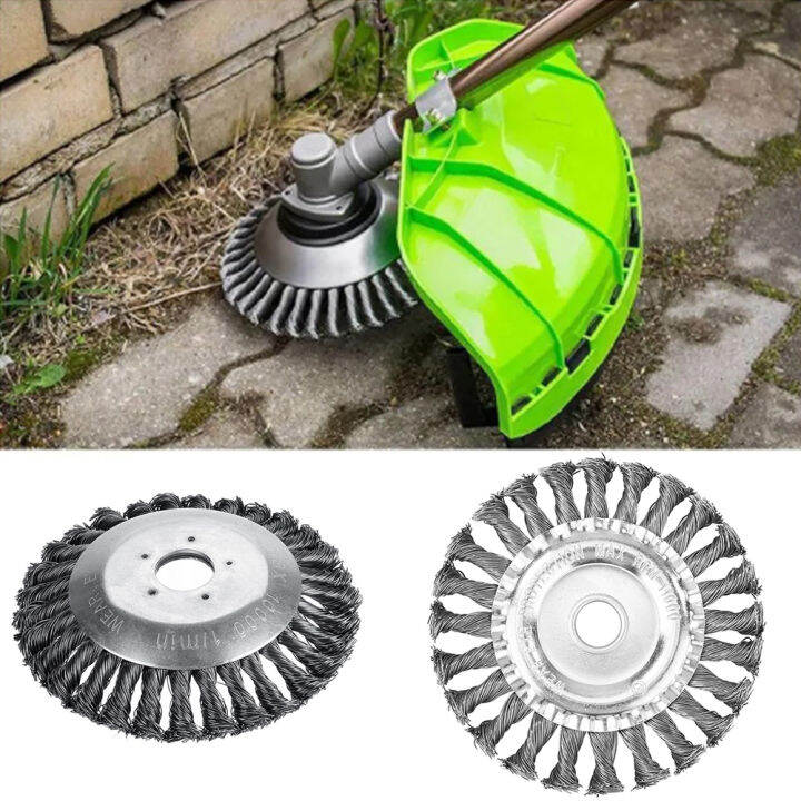 Grass Trimmer Disc Durable Knotted Wire Wheels Cleaning Polishing Metal