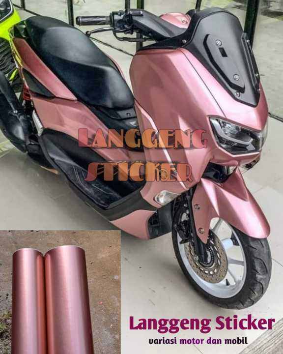 Stiker Skotlet Motor Warna Rose Gold Metalik Candy Sticker Scotlet Rose