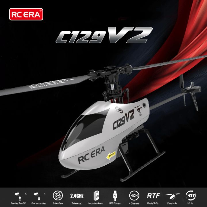 C129 V2 RC Helicopters 6 Channel Remote Controller Helicopters Charging