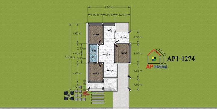 แบบบ้านสำเร็จ-3-ห้องนอน