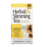 21st Century Herbal Slimming Tea รสน้ำผึ้งเลมอน ปราศจากคาเฟอีน บรรจุ 24 ถุงชา ขนาด 1.7 ออนซ์ (48 ก.)