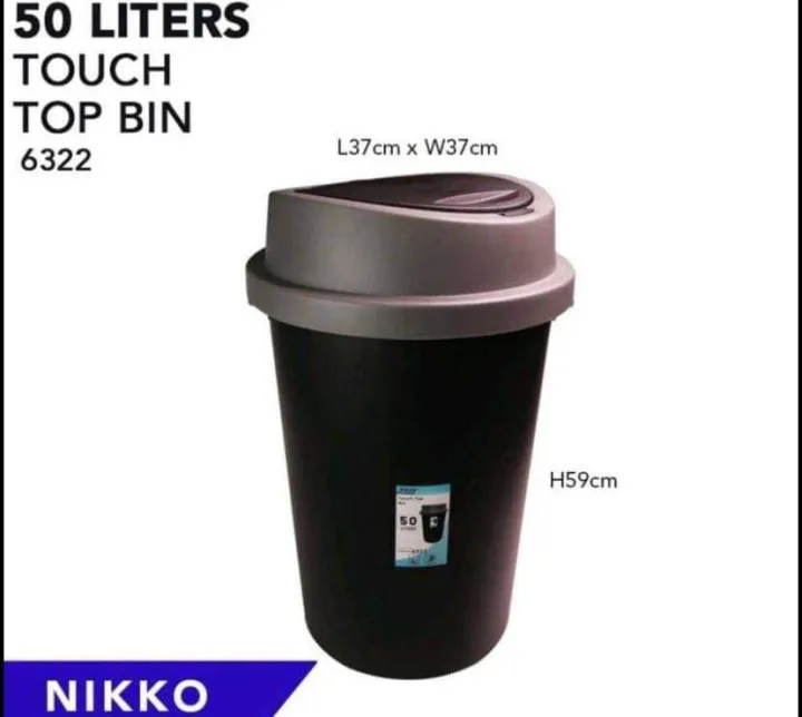 Touch top bin 50liter Lazada PH