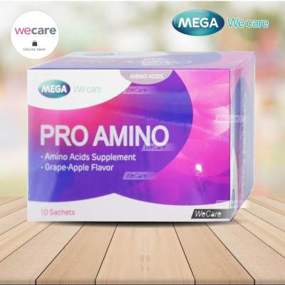 MEGA Pro Amino กรดอะมิโน เพื่อเสริมการสร้างโกรทฮอร์โมน (1กล่อง 10ซอง)