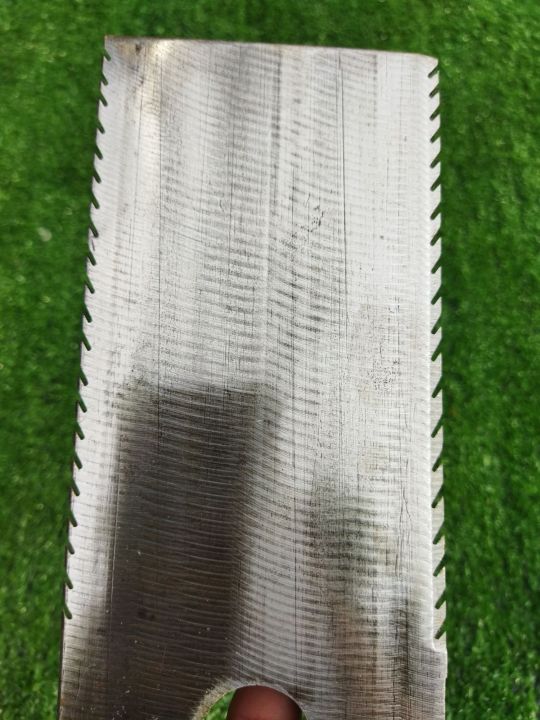 ใบตัดหญ้าแบบฟันปลารุ่นยาว-14-นิ้วตราเพชรแท้-ผลิตจากเหล็กใบเลื่อย-100-คมแบบฟันปลาใช้ดีมากคมมาก