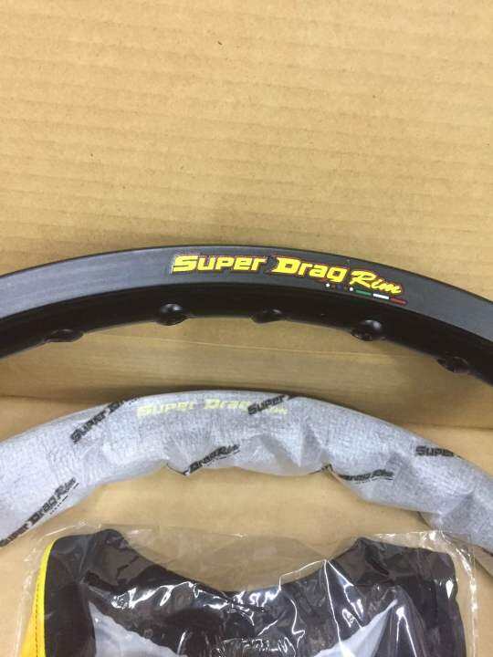 วงล้อ-super-drag-rim-รุ่นstreet-1-2ขอบ17-2วง-ขอบเรียบ-สีดำ-sd1217b