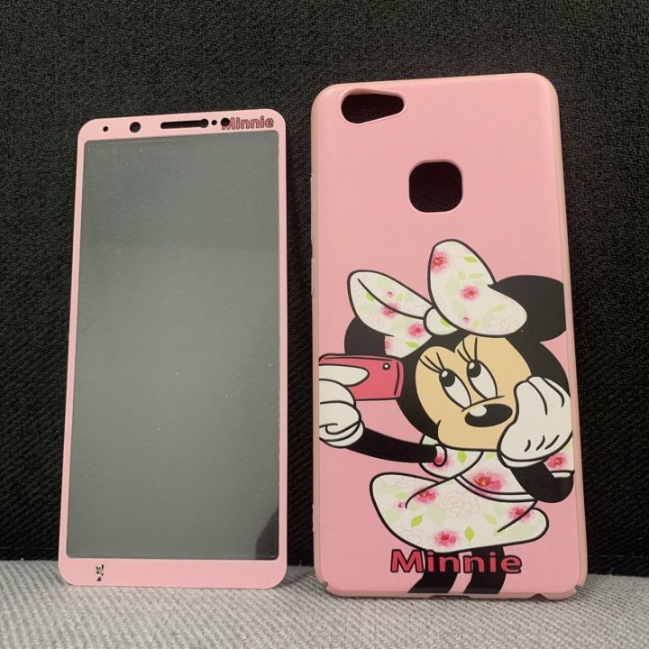 เคสและฟิล์ม-vivo-v7plus-เคสฟิล์มลายการ์ตูน-เคสหมีพูห์-เคสมินเนี่ยน-เคสโดเรม่อน-เคสสติช-เคสคิตตี้-เคสแมนยู-เคสadidas-เคสมิกกี้เม้าส์-เคสวันพีช