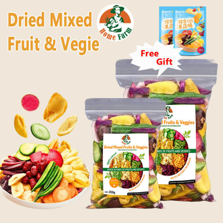 Dried mixed fruits and vegetables chips assorted crispy vegetable chips