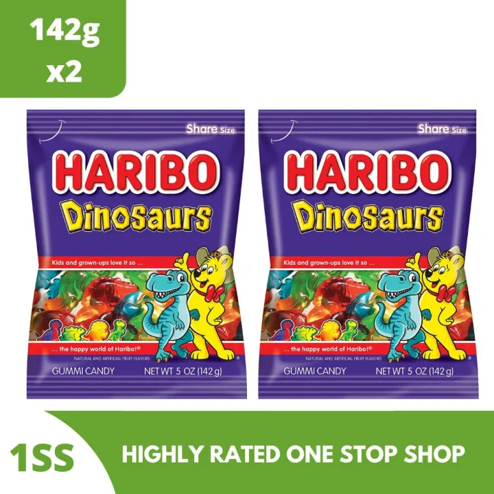 Haribo Dinosaurs Gummi Candy, 142g Set Of 2 | Lazada PH