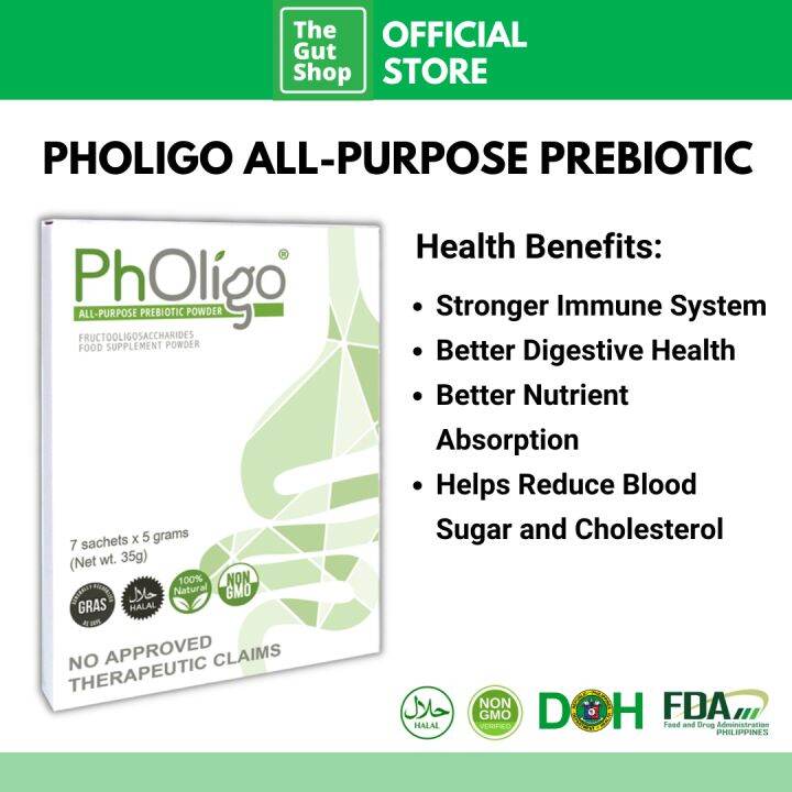Pholigo AllPurpose Prebiotic Powder Prevent Acid Reflux Improve