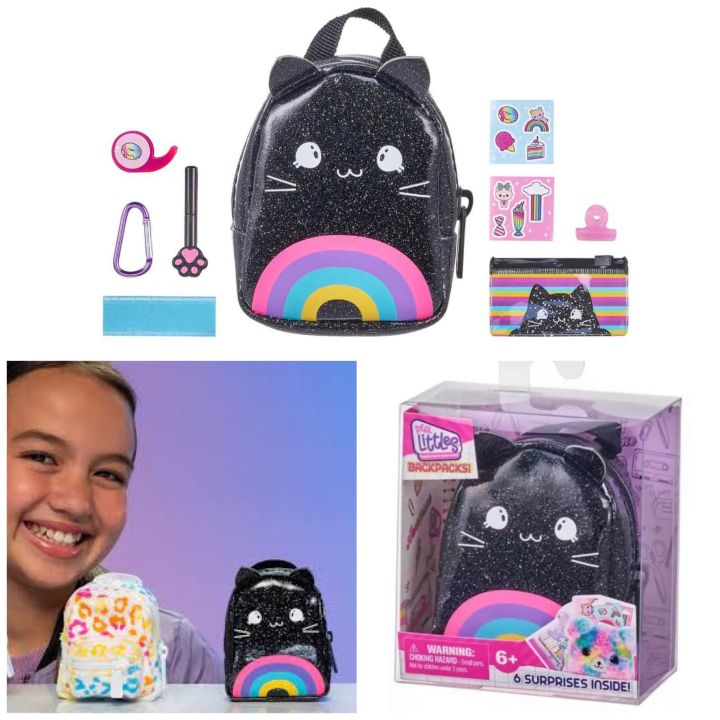 Buy REAL LITTLES, Collectible Micro Backpack With 4 Micro Working