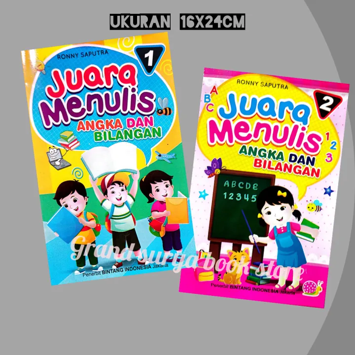 Buku Juara Menulis Angka Dan Bilangan 1,2 (16x24cm) | Lazada Indonesia