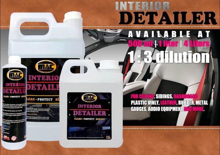 Interior Detailer / Spray for Multi Purpose Car Interior Detailing