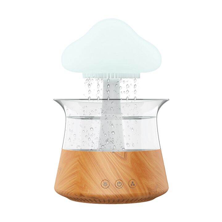 Cloud Rain Humidifier Colorful Light Raindrop Aromatherapy Machine ...