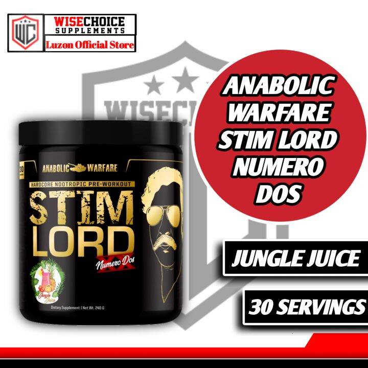 ANABOLIC WARFARE STIM LORD NUMERO DOS PRE WORKOUT JUNGLE JUICE Lazada PH