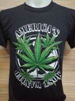 เสื้อกัญชาสายเขียวผ้าบาง50ลาย​ america most​ wanted