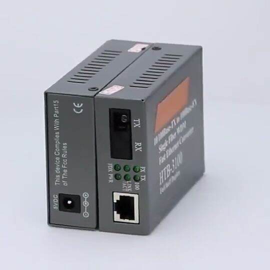 HTB-3100 Fiber Transceiver Media Converter Optical Fiber Single Fiber ...