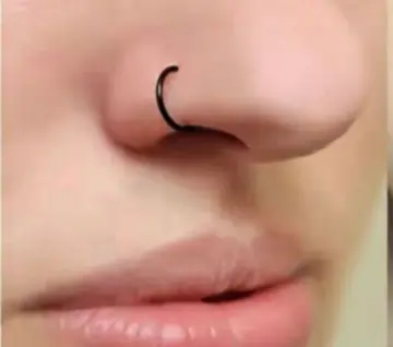 Pure silver hot sale nose ring