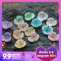 ปักผมสไตล์โบราณแบบใหม่ DIY เครื่องประดับศีรษะ10มม. สีขาวชมพูน้ำเงินม่วงส้มวัสดุเข็มกลัดติดหน้าอกปิ่นระย้าหลากสีเปลือกหอย