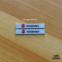 โลโก้* suzukl  เล็กคู่ งานโลหะ ( ขนาด* 1 x 5.9 cm ) ราคาต่อคู่