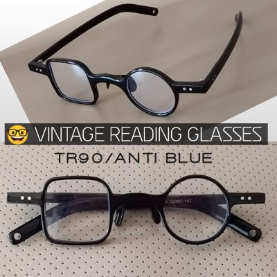 2062 แว่นตาสายตายาว รุ่นกลมเหลี่ยม TR90 เลนส์กรองแสงสีฟ้า แว่นตาอ่านหนังสือ แว่นตากลมเหลี่ยม