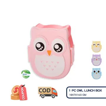 1pc Home Cartoon Lunch Box Food-grade Pp Material School Kids